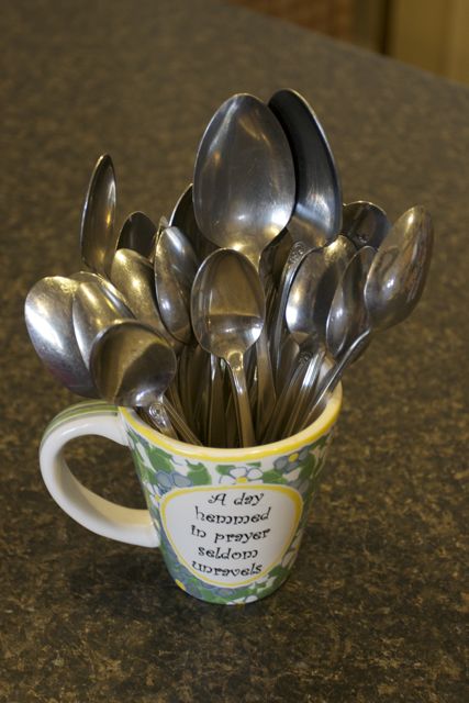 Spoons as centerpiece {GAPS}